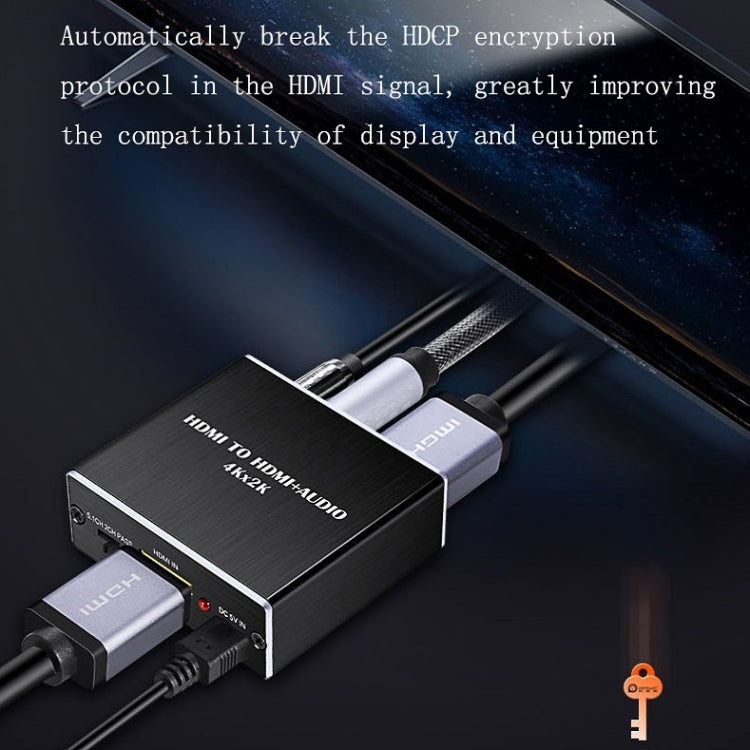 HDMI TO HDMI+AUDIO Audio Separator(Black)