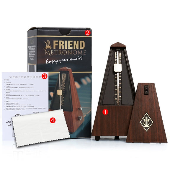 FRIEND Tower Mechanical Terrace Piano Guitar Violin Universal Rhythm Instrument(Tower Teak Color)