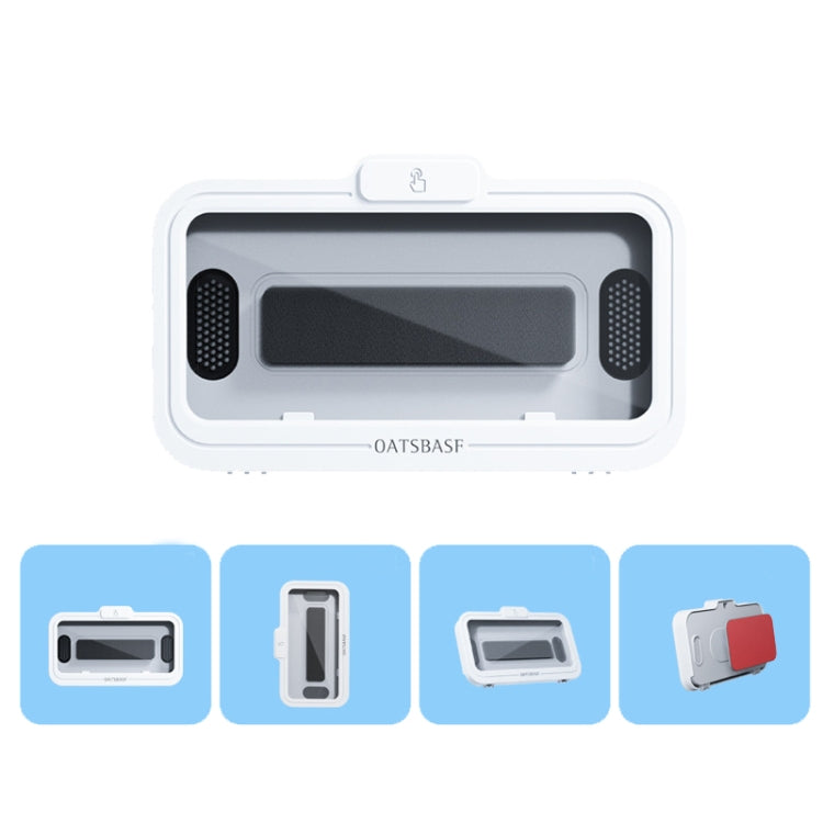 Oatsbasf  Bathroom Water-resistant Phone Case Holder Shower Phone Box Wall Mount Phone Holder(White)