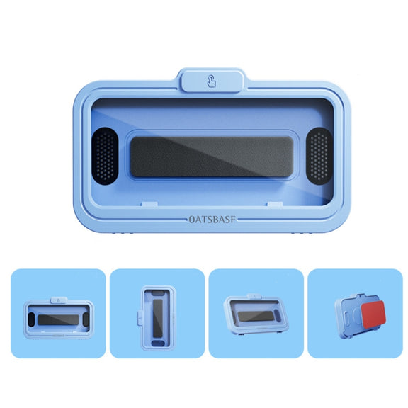 Oatsbasf  Bathroom Water-resistant Phone Case Holder Shower Phone Box Wall Mount Phone Holder(Blue)