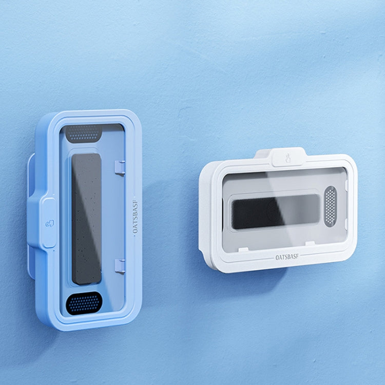 Oatsbasf  Bathroom Water-resistant Phone Case Holder Shower Phone Box Wall Mount Phone Holder(Blue)