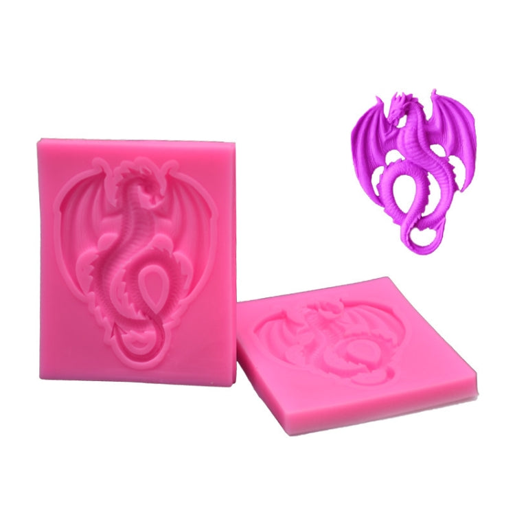 2 PCS Pterodactyl Chocolate Cake Clay Decoration DIY Silicone Mold(Large Pink)