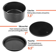 6 PCS/Set 7 inch Air Fryer Baking Accessories Stainless Steel Set