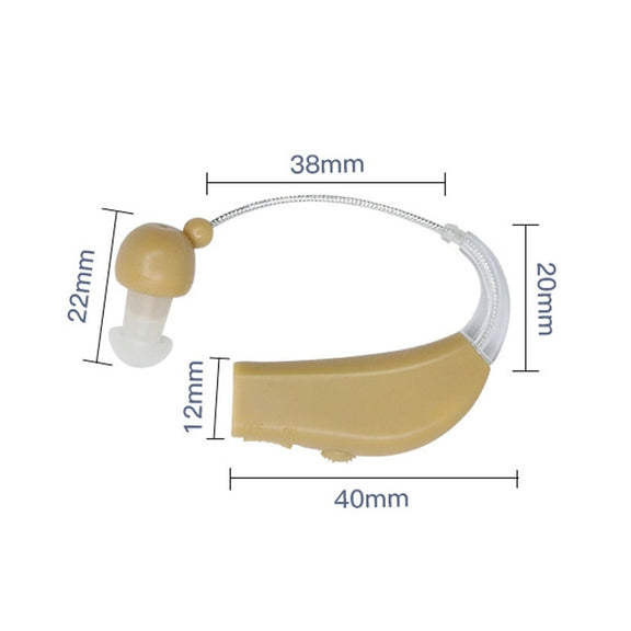 Elderly Use Can Charge Sound Amplifier Hearing Aid, Specification: EU Plug(Blue Double Machine+Black Charging Bin)