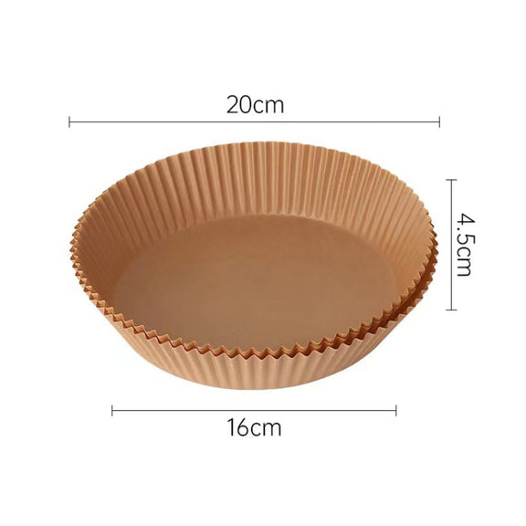 Home Air Fryer Baking Oil Absorbing Paper, Specification: White Boxed 50 PCS
