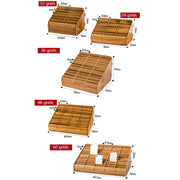 D-86 Office Conference Classroom Mobile Phone Storage Box, Style: 36 Grids (Walnut)