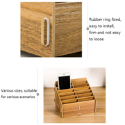 D-86 Office Conference Classroom Mobile Phone Storage Box, Style: 36 Grids (Walnut)