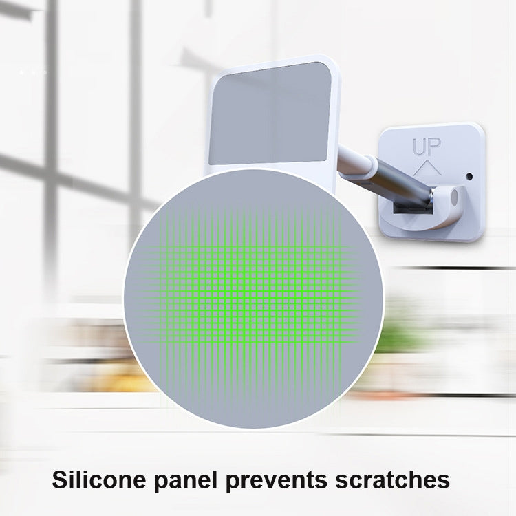 2 PCS T11 Wall Paste Mobile Phone Bracket Foldable Lift Bathroom Kitchen Wall Bracket(White)