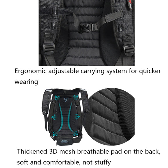 MOTOCENTRIC 11-MC-0077 Motorcycle EVA Turtle Shell Shape Riding Backpack(Black)