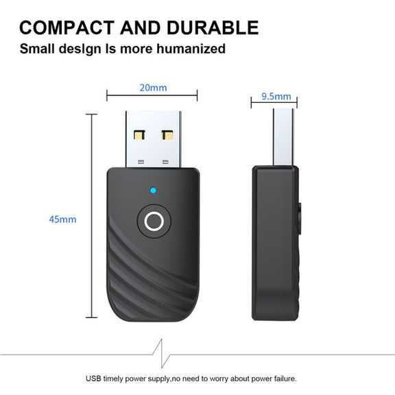 Bluetooth 5.0 Wireless Audio Receiver Transmitter