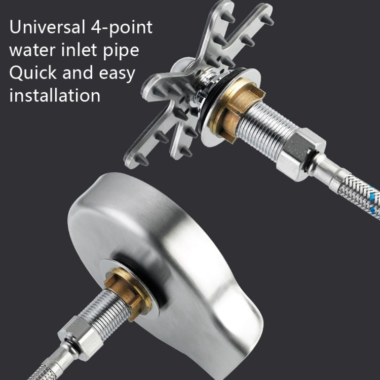 Automatic Faucet High Pressure Spray Washer, Style: Black+Soft Hose+G1/2 Three-way