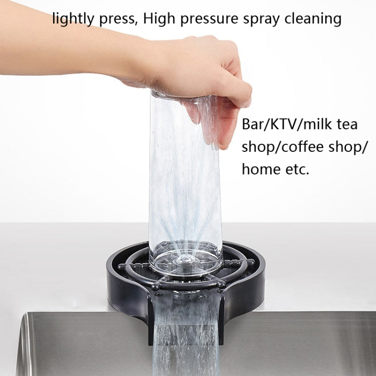 Automatic Faucet High Pressure Spray Washer, Style: Black+Soft Hose+G1/2 Three-way