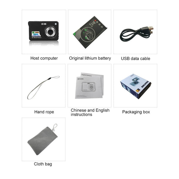 K09 48 Million Pixel CCD HD Digital Camera Retro Self-Portrait Video Camera(Silver)