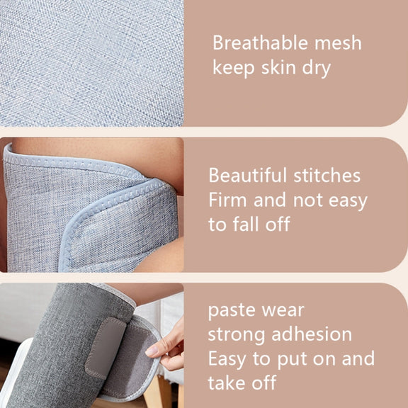Home Constant Temperature Wireless Leg Massage, Style: Blue Single Hot Compress+Air Pressure+Vibration