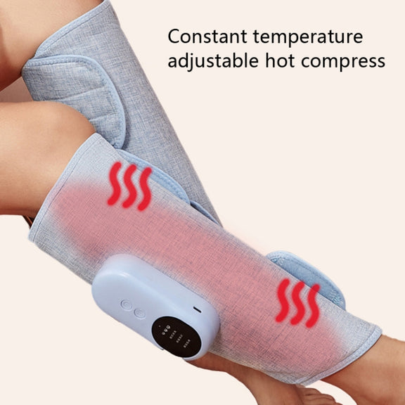 Home Constant Temperature Wireless Leg Massage, Style: Blue Single Hot Compress+Air Pressure+Vibration