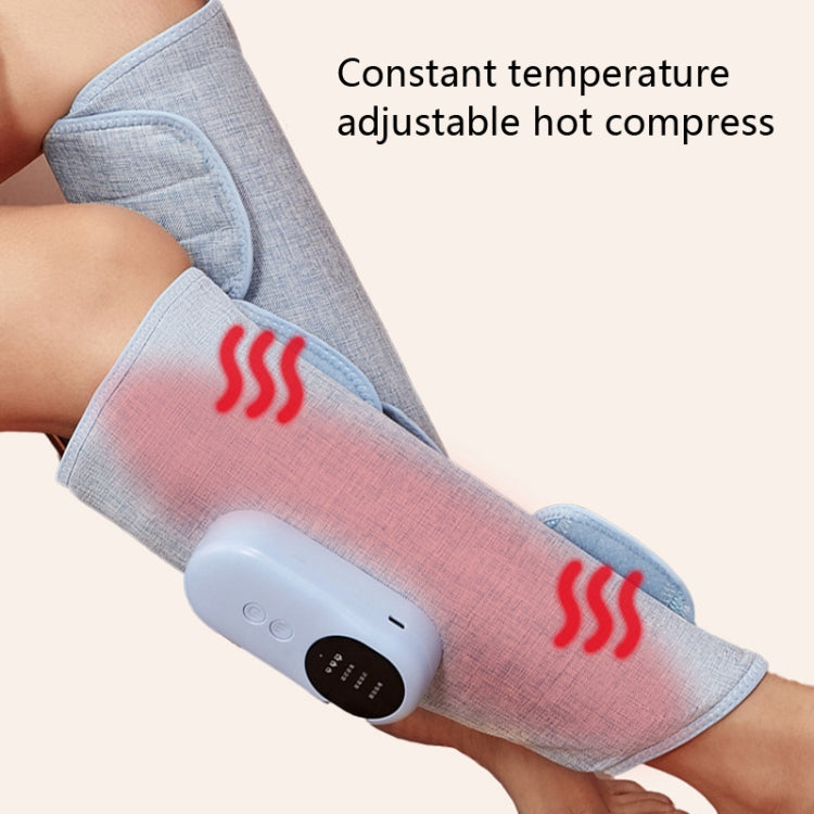 Home Constant Temperature Wireless Leg Massage, Style: Blue Double Hot Compress+Air Pressure