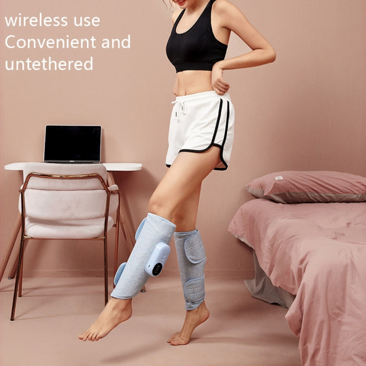 Home Constant Temperature Wireless Leg Massage, Style: Blue Double Hot Compress+Air Pressure+Vibration