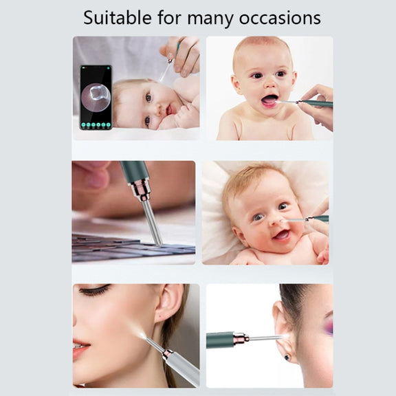 TES02 WIFI High-definition Intelligent Visual Ear Scoop(Silver White)