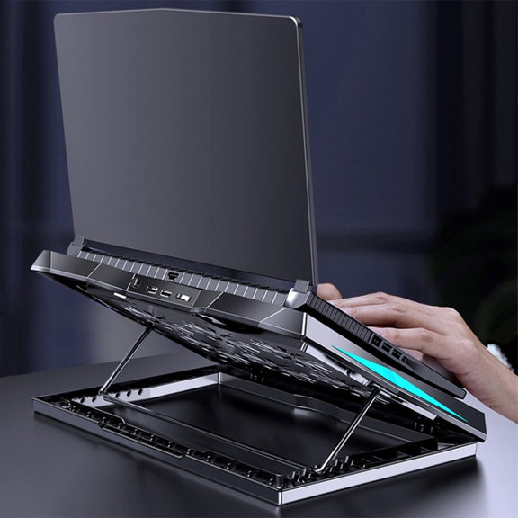 MC Q3 Lifting and Folding Laptop Cooler(Black)