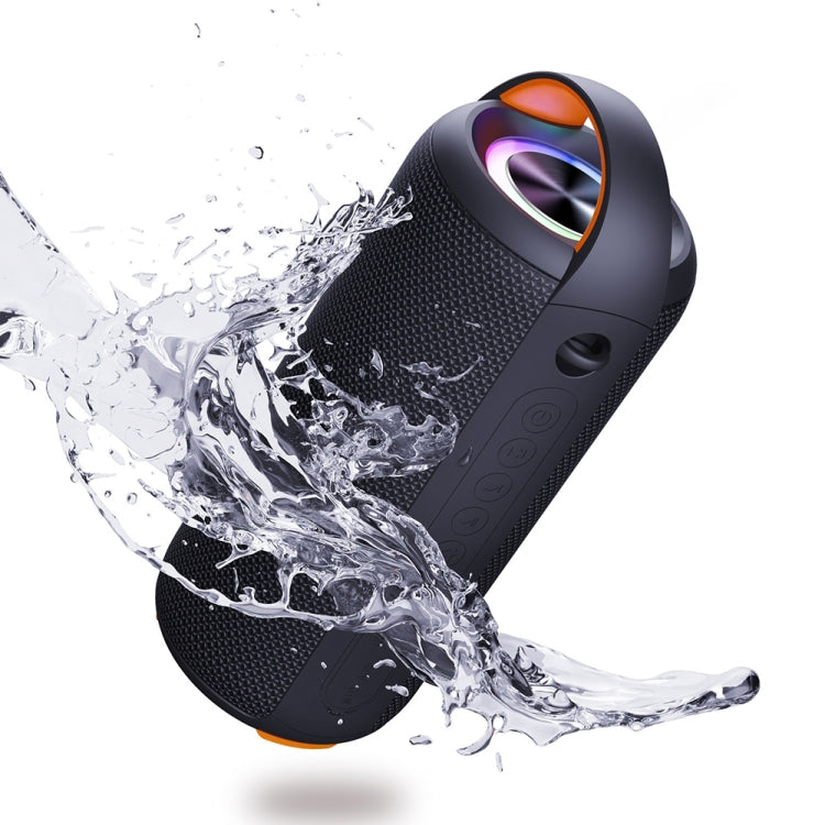 HY01 20W Outdoor Water-resistant Stereo Sound Bluetooth Speaker(Black)