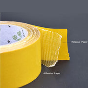 25mmx50 m Double-sided Fiberglass Grid Sticky Adhesive Fiber Transparent Mesh Tape