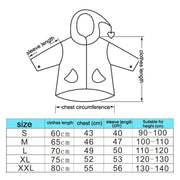 Large Hat Brim Cartoon Print Children Raincoat with Schoolbag Seat, Size: M(Pink)