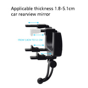 2 PCS Car Rearview Mirror Universal Navigation Mobile Phone Bracket