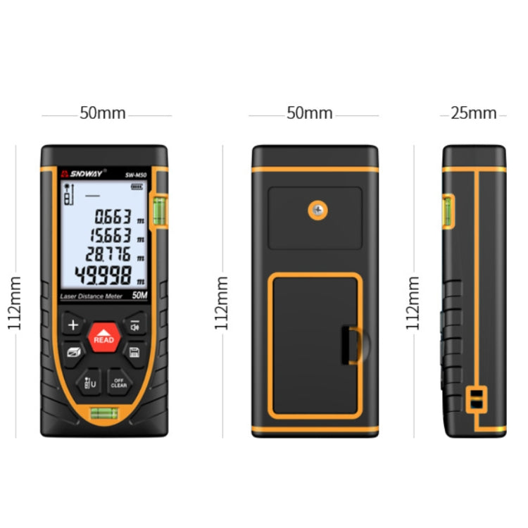 SNDWAY SW-M70 Laser Distance Meter Infrared Measuring Instrument, Distance: 70m