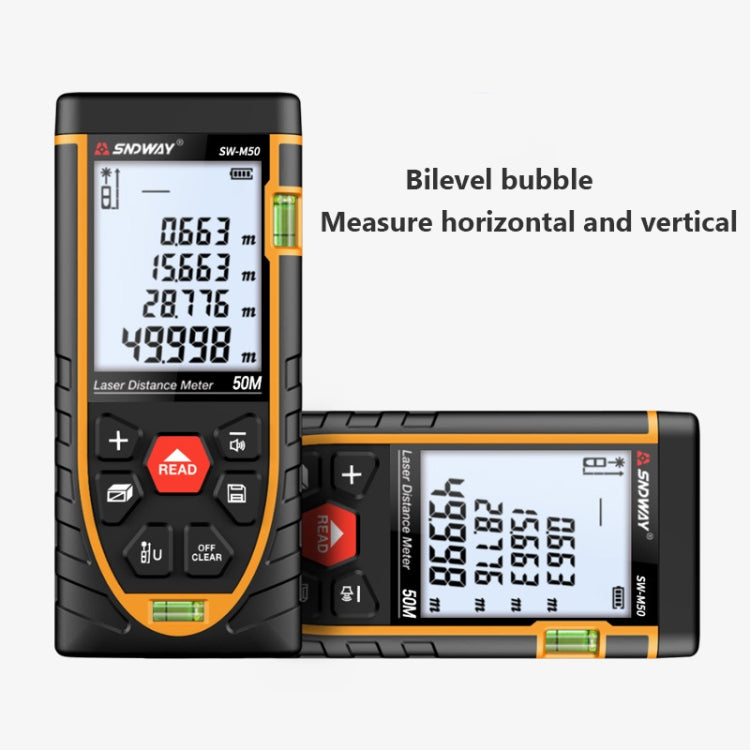 SNDWAY SW-M70 Laser Distance Meter Infrared Measuring Instrument, Distance: 70m