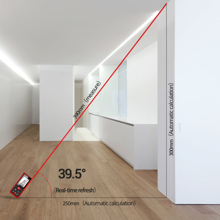 SNDWAY SW-DS100 Handheld Laser Rangefinder Infrared Laser Ruler, Distance: 100m