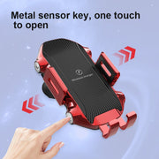 X343 15W Car Wireless Charger Smart Induction Suction Cup Phone Holder(White)