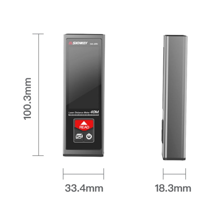 SNDWAY SW-B40 Laser Rangefinder Infrared Measuring Ruler, Style: 40m Precision Version