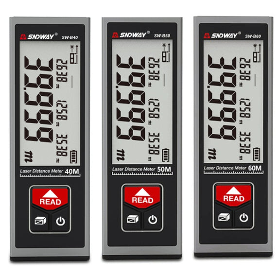SNDWAY SW-BT40 Laser Rangefinder Infrared Measuring Ruler, Style: 40m Bluetooth Version