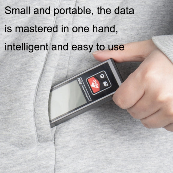 SNDWAY SW-BT40 Laser Rangefinder Infrared Measuring Ruler, Style: 40m Bluetooth Version