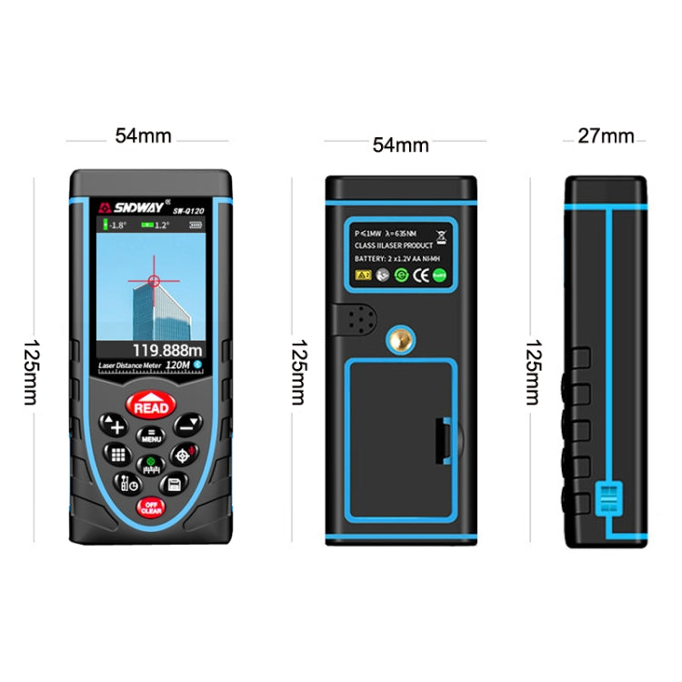 SNDWAY Outdoor Camera Laser Rangefinder, Style: Photography + Dual Power