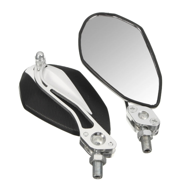 Aluminum Alloy Motorcycle Large-view Rearview Mirror Modification(Black)