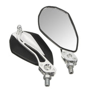 Aluminum Alloy Motorcycle Large-view Rearview Mirror Modification(Black)