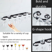 Household Punch-free Red Wine Glass Upside Down Rack, Style: 3 Slots