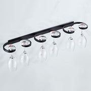 Household Punch-free Red Wine Glass Upside Down Rack, Style: 3 Slots