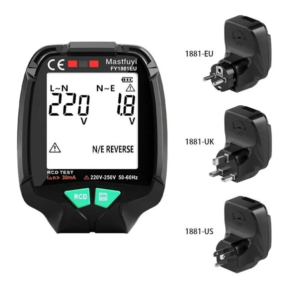 FUYI FY1881 High Precision Power Polarity Phase Socket Tester(US Plug)