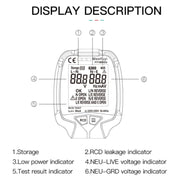 FUYI FY1881 High Precision Power Polarity Phase Socket Tester(UK Plug)