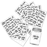 168 PCS Pantry Storage Stickers Water-resistant and Oil-proof Food Label Stickers