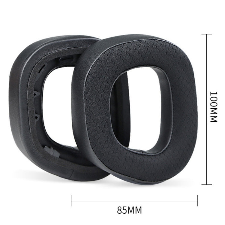 2 PCS RGB Headest Sponge Cover Earmuffs For Corsair HS80(Mesh + Protein Skin)