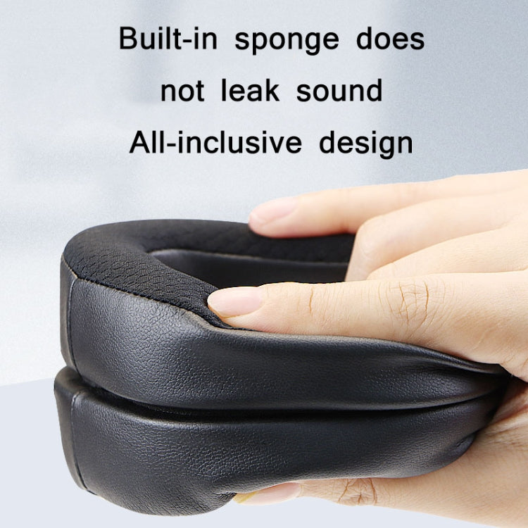 2 PCS RGB Headest Sponge Cover Earmuffs For Corsair HS80(Mesh + Protein Skin)