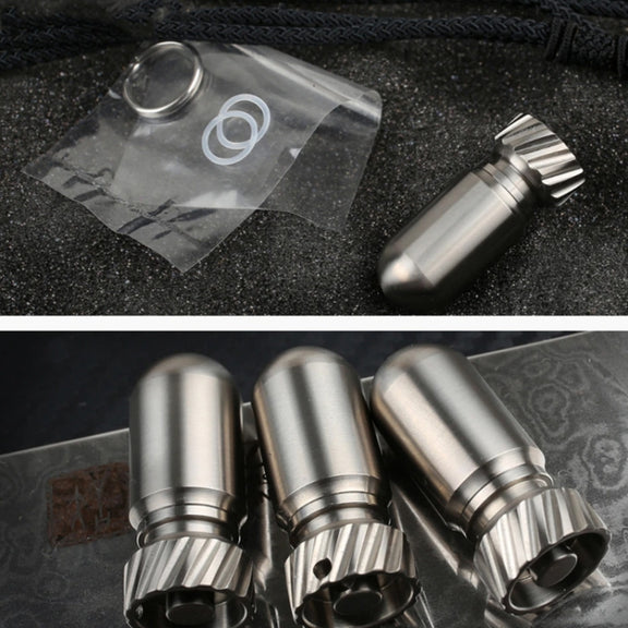 Portable Pure Titanium Mini Water-resistant Warehouse Sealed Jar Pill Box, Color: Primary Color