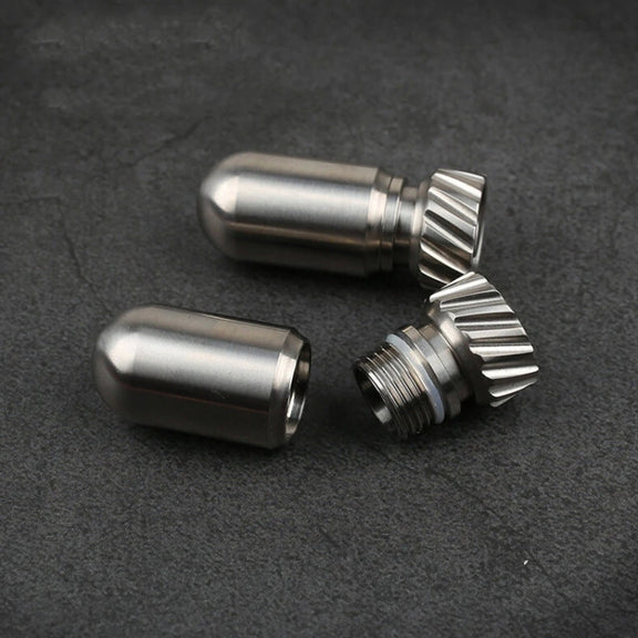 Portable Pure Titanium Mini Water-resistant Warehouse Sealed Jar Pill Box, Color: Primary Color