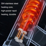 Household Kitchen Electric Hot Water Fauce EU Plug, Style: Stainless Steel Universal Pipe Type