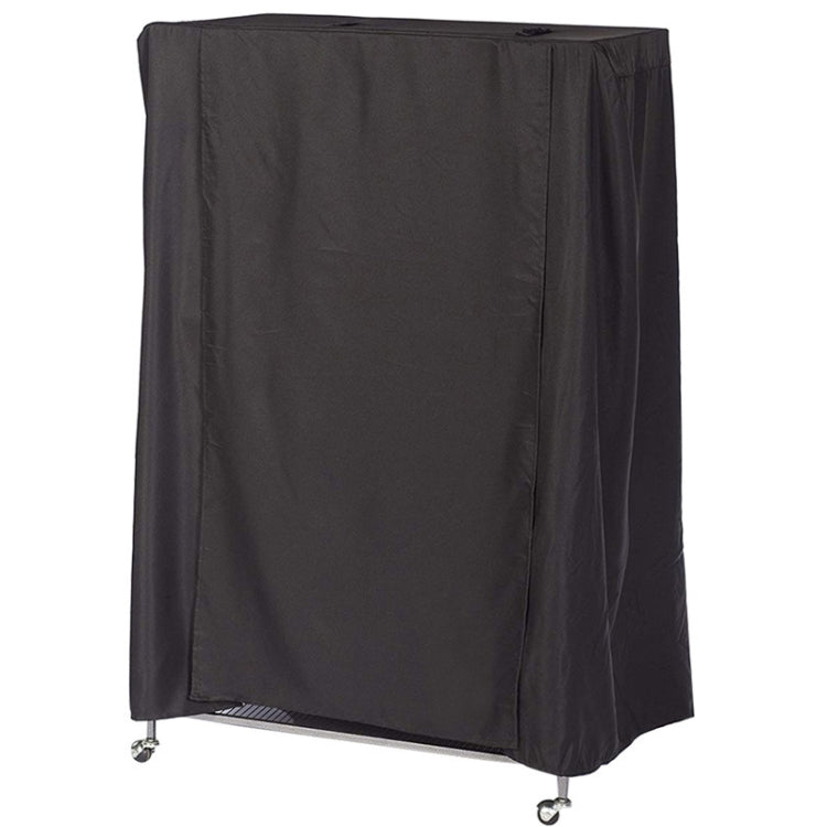 210D Water-resistant Oxford Cloth Dust Cover Bird Cage Protective Cover Parrot Cage Shade(Black Silver)