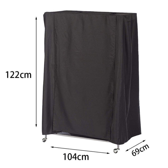 210D Water-resistant Oxford Cloth Dust Cover Bird Cage Protective Cover Parrot Cage Shade(Black Silver)