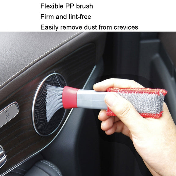 Car Wash Brush Soft Hub Multi-Function Dust Removal Tool, Color: Red Gray Air Outlet Brush